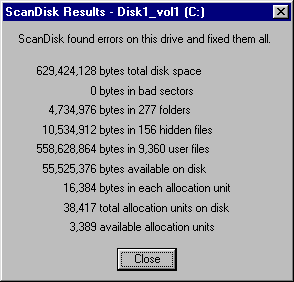 [Scan results]
