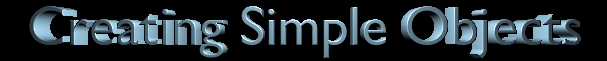 Creating Simple Objects