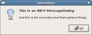 Message Dialog